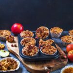 Apfelmuffins mit Haselnuss-Streusel